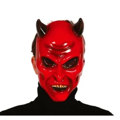 Rød Satan Djevelmaske