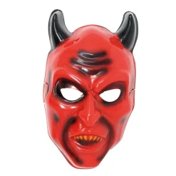 Rød Satan Djevelmaske