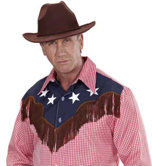Realistisk Cowboy Hatt Brun