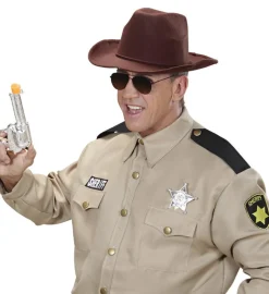 Realistisk Cowboy Hatt Brun