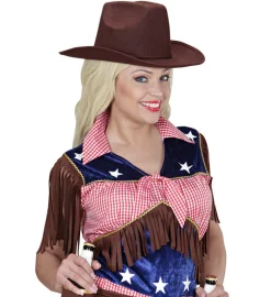 Realistisk Cowboy Hatt Brun