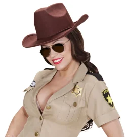 Realistisk Cowboy Hatt Brun
