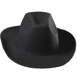 Realistisk Cowboy Hatt Svart