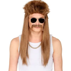 Redneck Parykk og Skjegg Sett