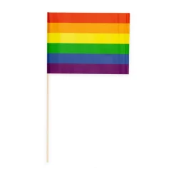 Regnbue Flagg på Pinne