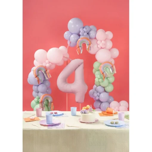 Regnbue Folieballon Med Frynser