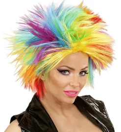 Regnbue Punk Parykk