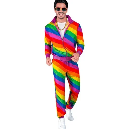 Regnbuestriper Treningsdress Kostyme