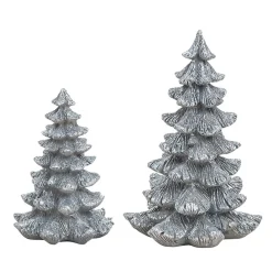 Resin Juletre Sølv