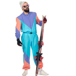 Retro Ski Treningsdrakt Kostyme