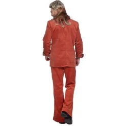 Retro 70-talls Jakkesett Kostyme Rød