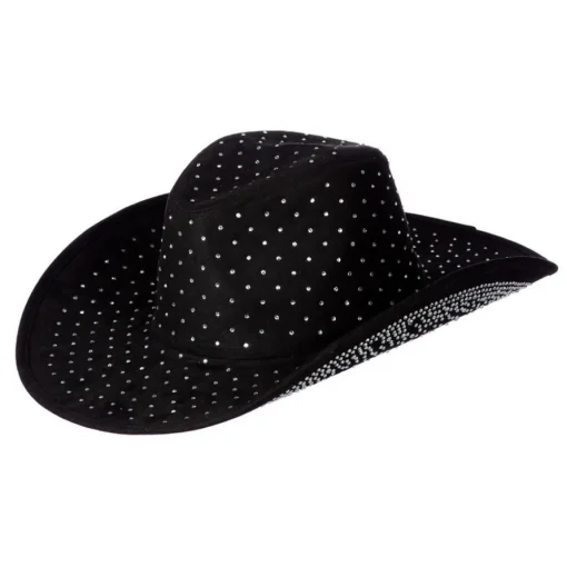 Rhinsten Cowboyhatt Svart