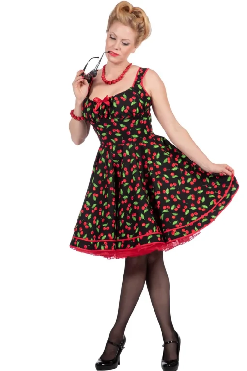 Rockabilly Kirsebær Kjole
