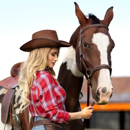 Rodeo Cowboy Hatt Brun
