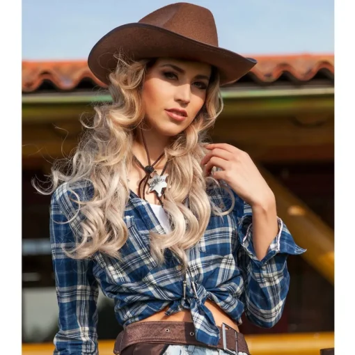 Rodeo Cowboy Hatt Brun