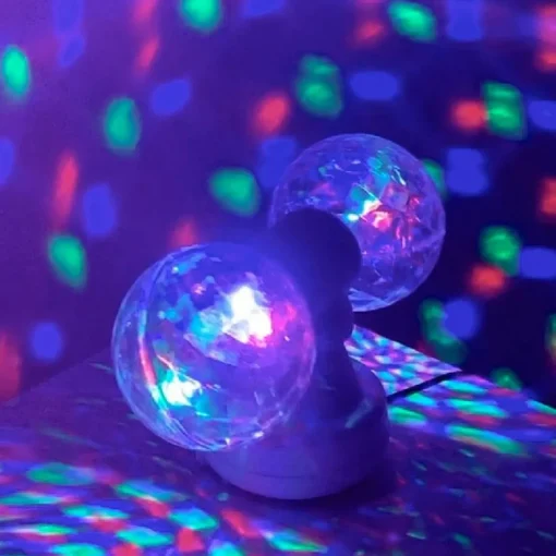 Roterende Diskokule Lampe