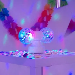 Roterende Diskokule Lampe