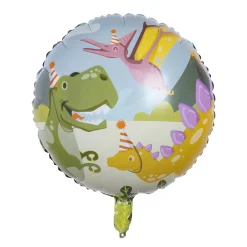 Rund Dino Party Folieballong