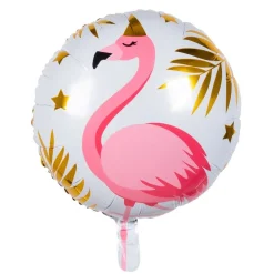 Rund Flamingo Folieballong