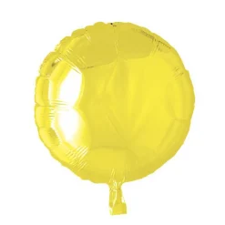 Rund Folieballong Gul
