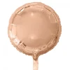 Rund Folieballong Gullrosa