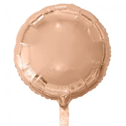 Rund Folieballong Gullrosa