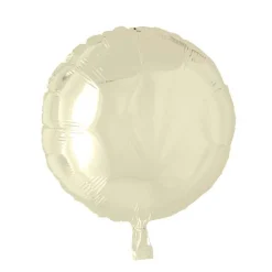 Rund Folieballong Kremhvit