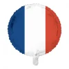 Rund Frankrike Flagg Folieballong