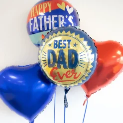 Rund Happy Fathers Day Folieballong