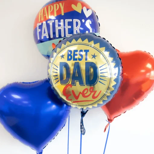 Rund Happy Fathers Day Folieballong