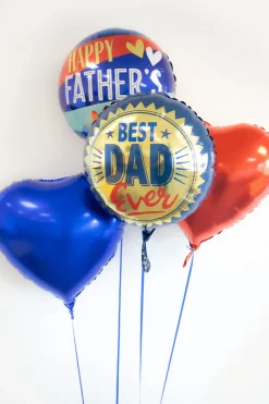 Rund Happy Fathers Day Folieballong