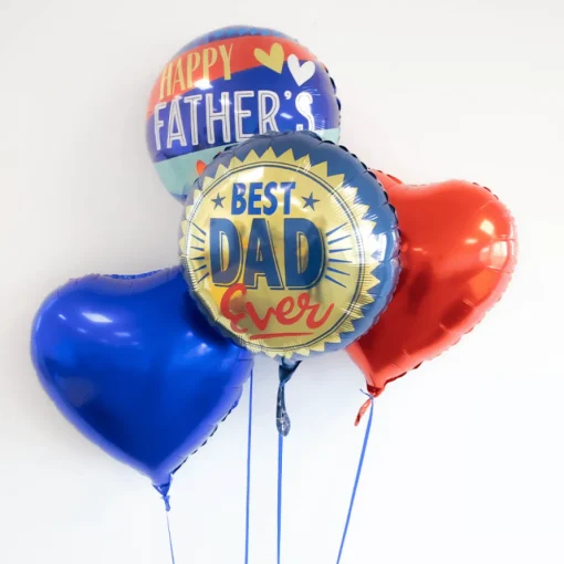 Rund Happy Fathers Day Folieballong