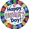 Rund Happy Father's Day Folieballong