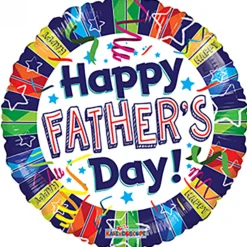 Rund Happy Father's Day Folieballong