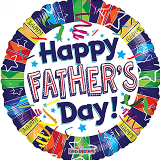 Rund Happy Father's Day Folieballong