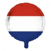 Rund Nederland Flagg Folieballong