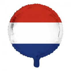 Rund Nederland Flagg Folieballong