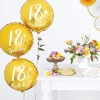 Rund 18th Birthday Folieballong Gull