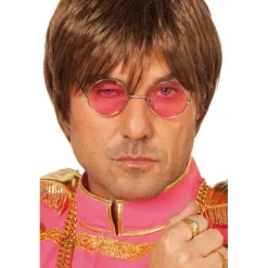 Runde Lennon Briller Lyserosa