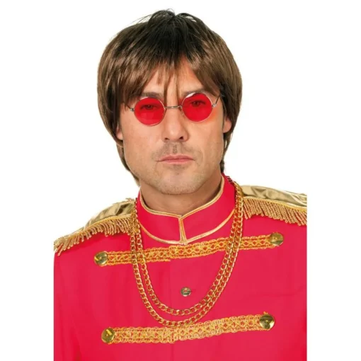 Runde Lennon Briller Rød