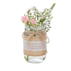 Rustikk Jute Glasskrukke