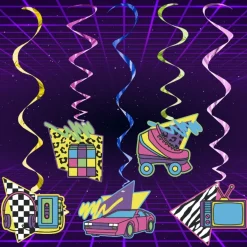 80s Time Of My Life Swirls
