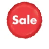 Sale Folieballong Rød
