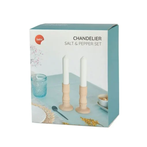 Salt og Pepper Sett Lysestaker
