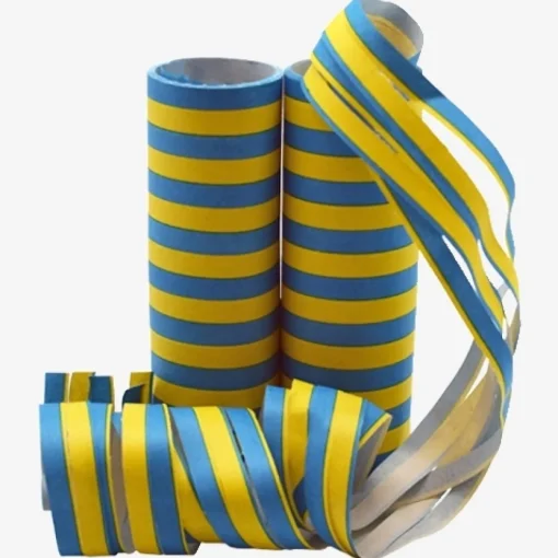 Serpentiner Gul og Blå