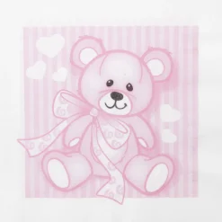 Servietter Bamse Rosa