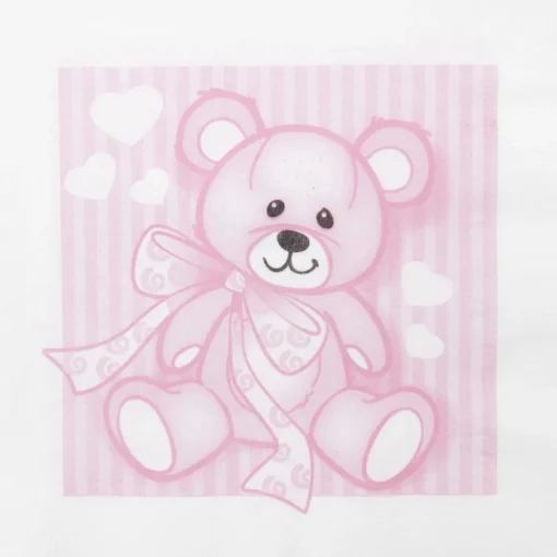 Servietter Bamse Rosa