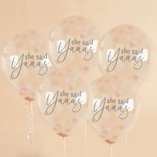 She Said Yaaas Konfetti Ballonger