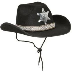 Sheriff Cowboyhatt Svart