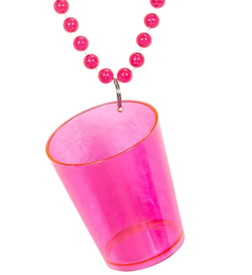 Shotglass Halskjede Rosa